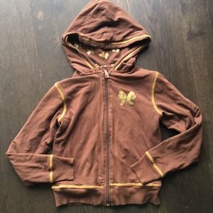 One Step Up Butterfly Zipper Hoodie